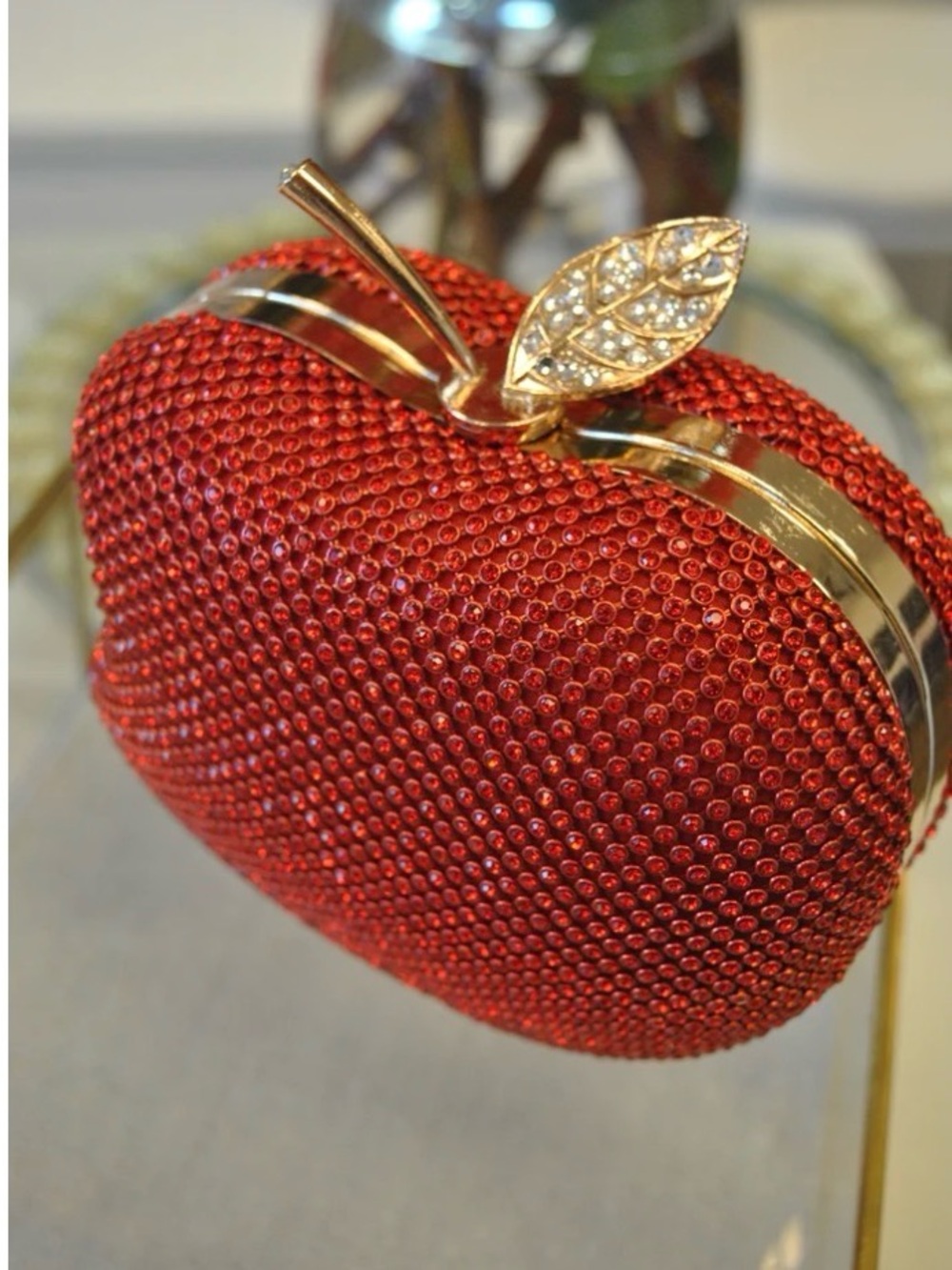 New rhinestone embellished apple clutch - Picture 9 of 10